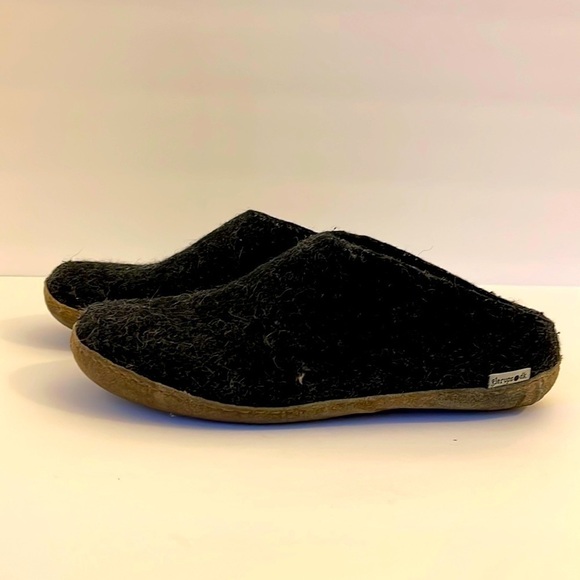 GLERUPS Black Slip On Shoes Slippers - Picture 1 of 6